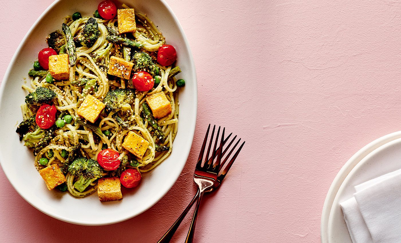 Green Goddess Pasta Bowl With Tofu