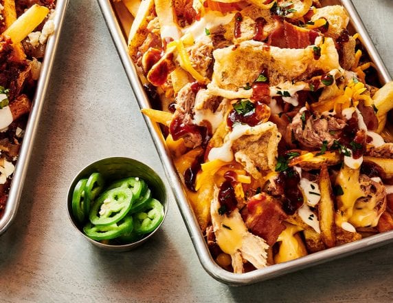 Pig Skin Loaded Fries