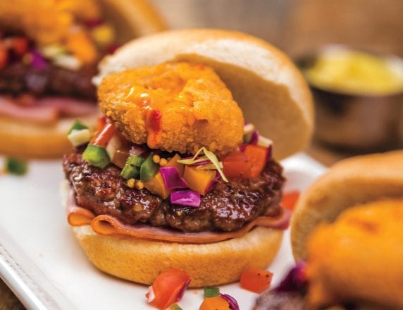 Smoked Ham and Pimento Cheese Bite Sliders