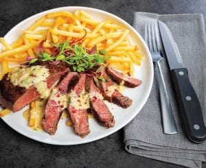 Steak Frites With Pink Peppercorn Bearnaise
