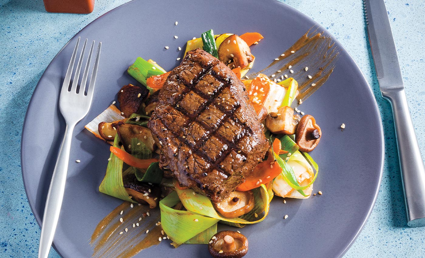 Grilled Tamari Butter Sirloin Steak