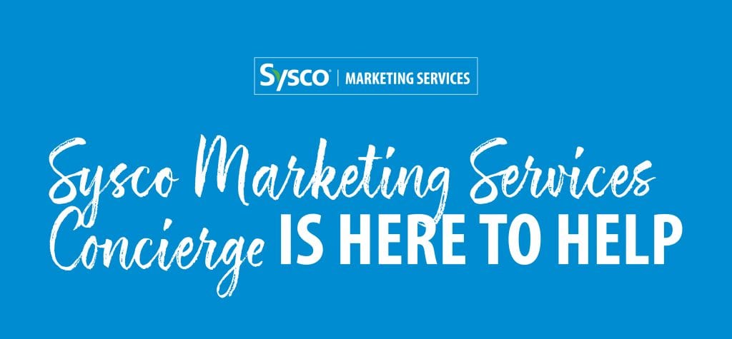 Sysco Marketing Services Concierge banner