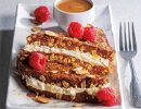 lemon ricotta stuffed french bread with oat, and raspberries, Sysco Simply