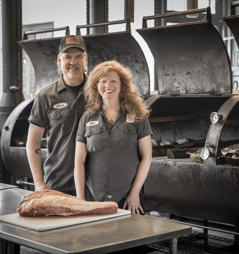 Chris and Alex, owners of ZZQ Texas Craft Barbeque