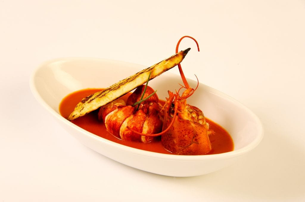 Lobster dish created by Chef Teipen