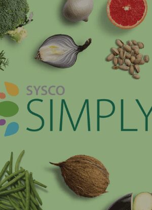 Sysco Simply plant based dining products square banner