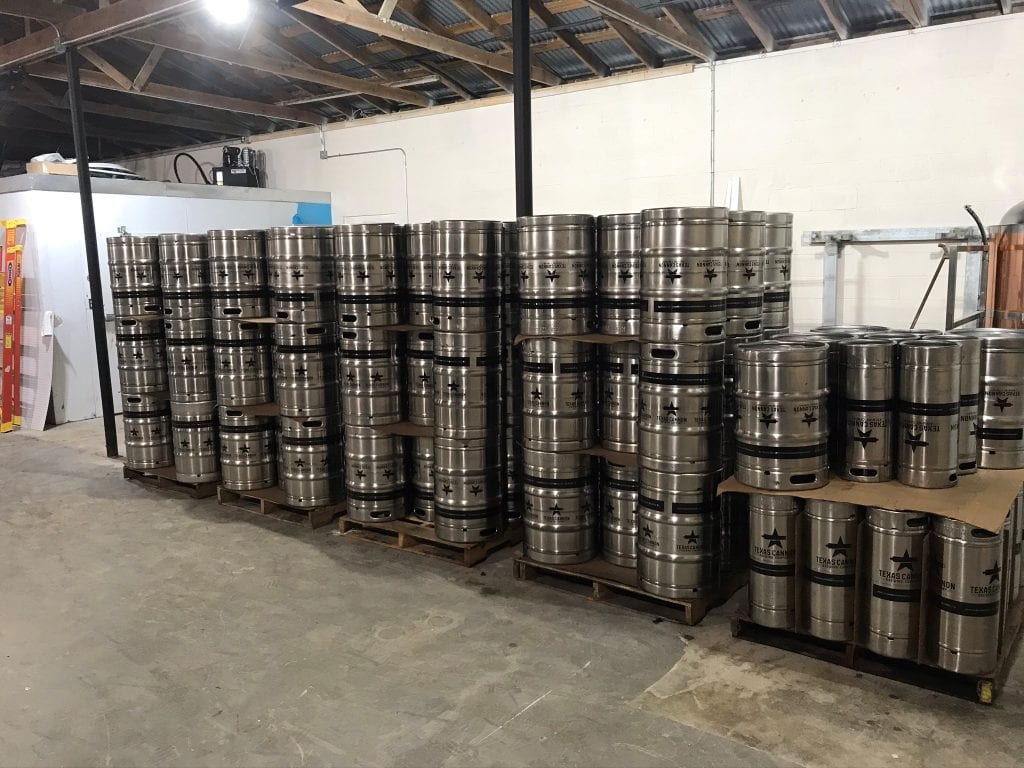 Beer Kegs at Texas Cannon Brewing Company