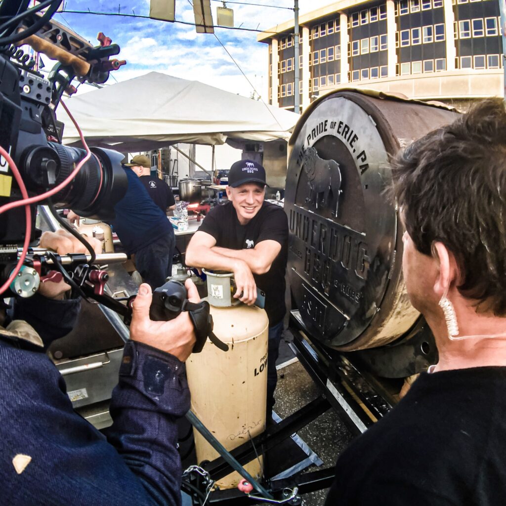 Glenn Stears at a photoshoot for Underdog BBQ