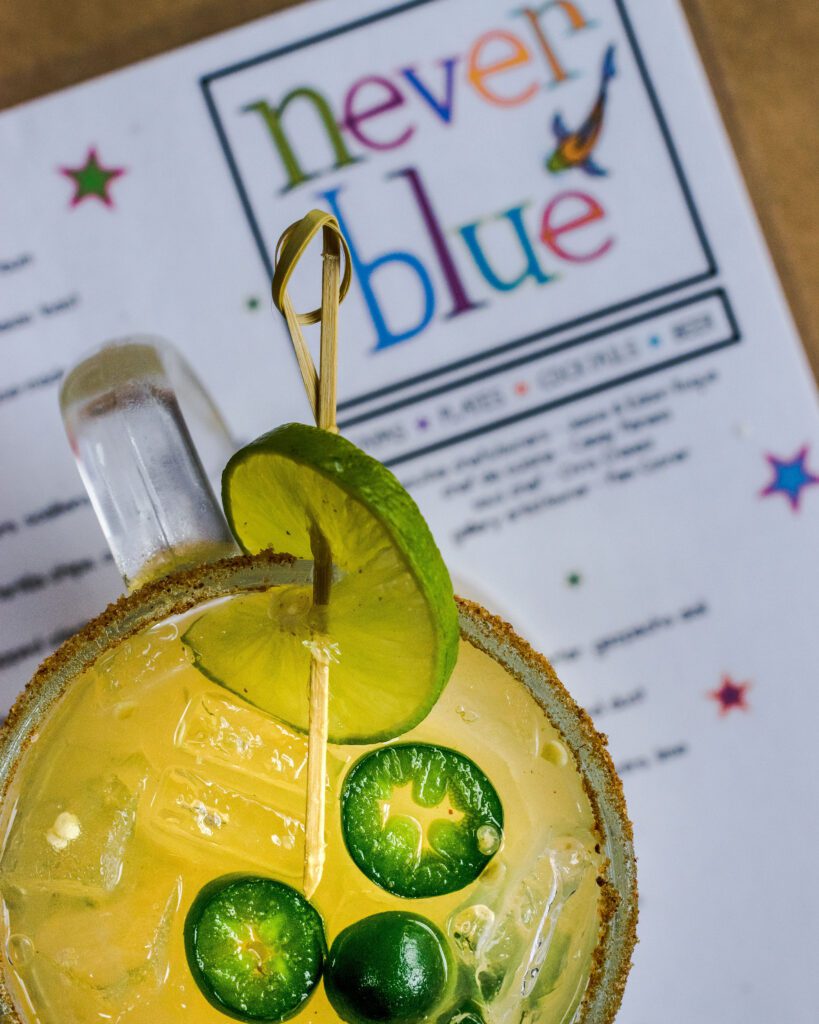 El Diablo Margarita from Never Blue restaurant