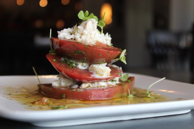 Tomato salad appetizer - Five Senses restaurant