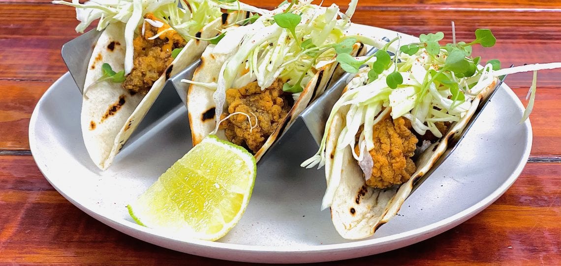 Craft Tacos made by Chef Raymond Yakelis