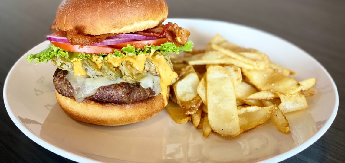 Hamburgers at The Office Craft Bar and Kitchen