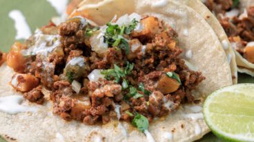 Chorizo con Papas Street Tacos