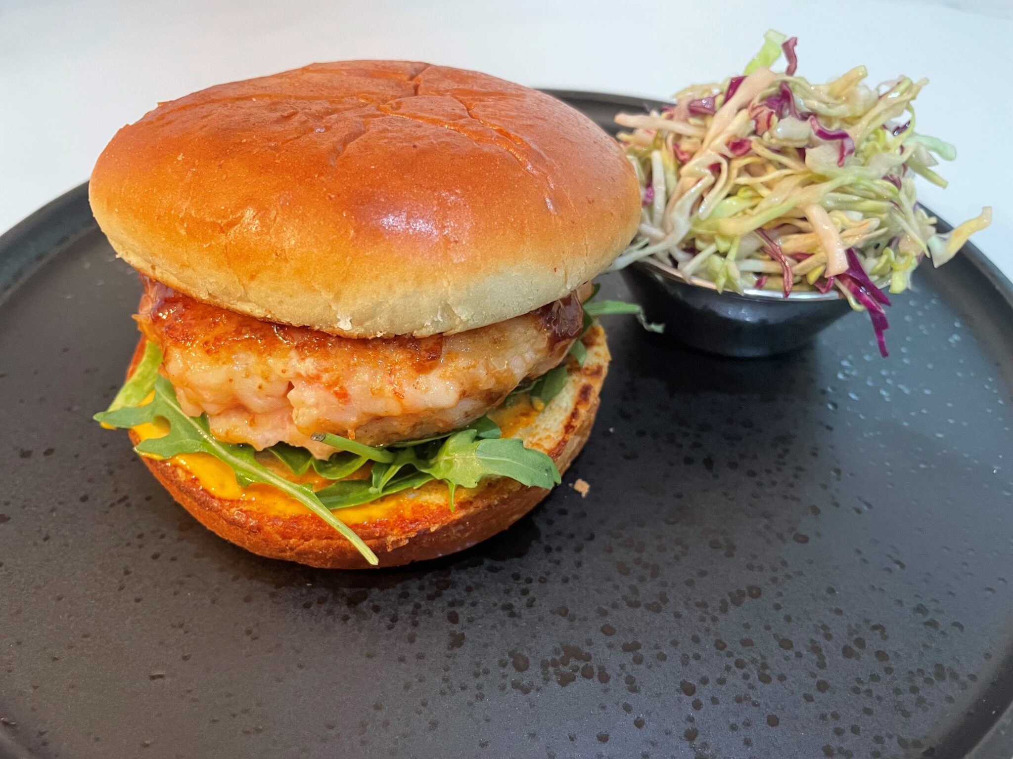 Aloha Teriyaki Shrimp Burgers - Skinnytaste